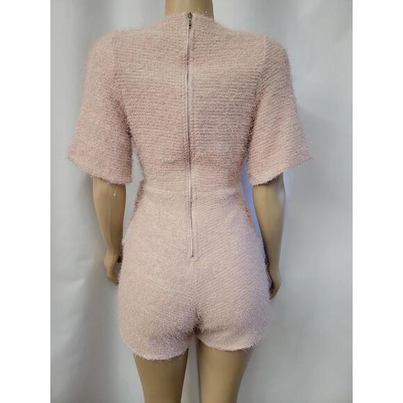 Hilary Duff for Smash + Tess Tinsel Skorty pink Women's Romper 2XS NEW #E - Picture 4 of 11